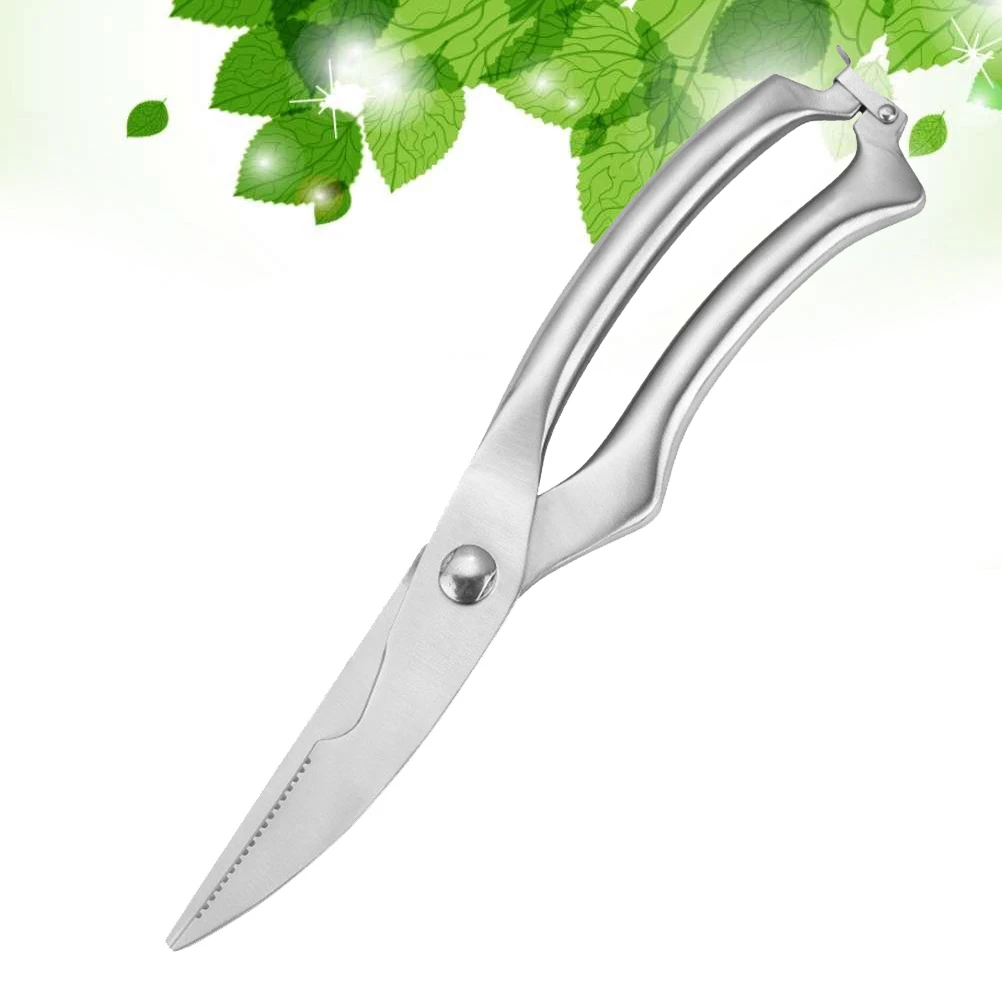

Professional Kitchen Shear Heavy Duty with Ultra Blades Chicken Bone Scissors for Meat Steak Lobster Grilling Stainless Steel
