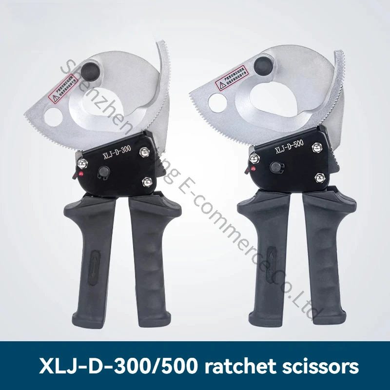 Cable Cutter XLJ-D-300 Ratchet Cable Scissors  Cutting Machine Wire Cutters Breaker, Cable Cutters