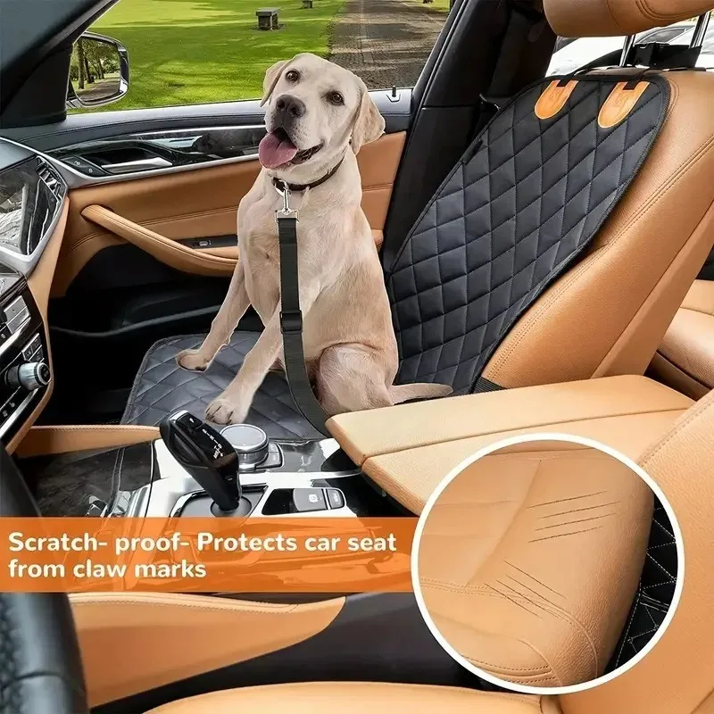 Waterproof Dog Car Seat Cover Back Seat 600d Oxford Pet Hammock With Side Flap Universal Rear Bench Protector Mat For Dogs