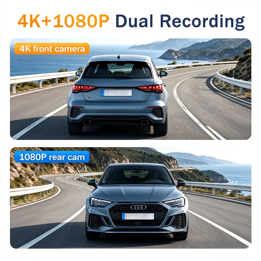 4K 2160P Dash Cam Camera HD Car Dvr Video Recorder For Mercedes Benz S Class (W222) s350 s400 s500 2018-2020