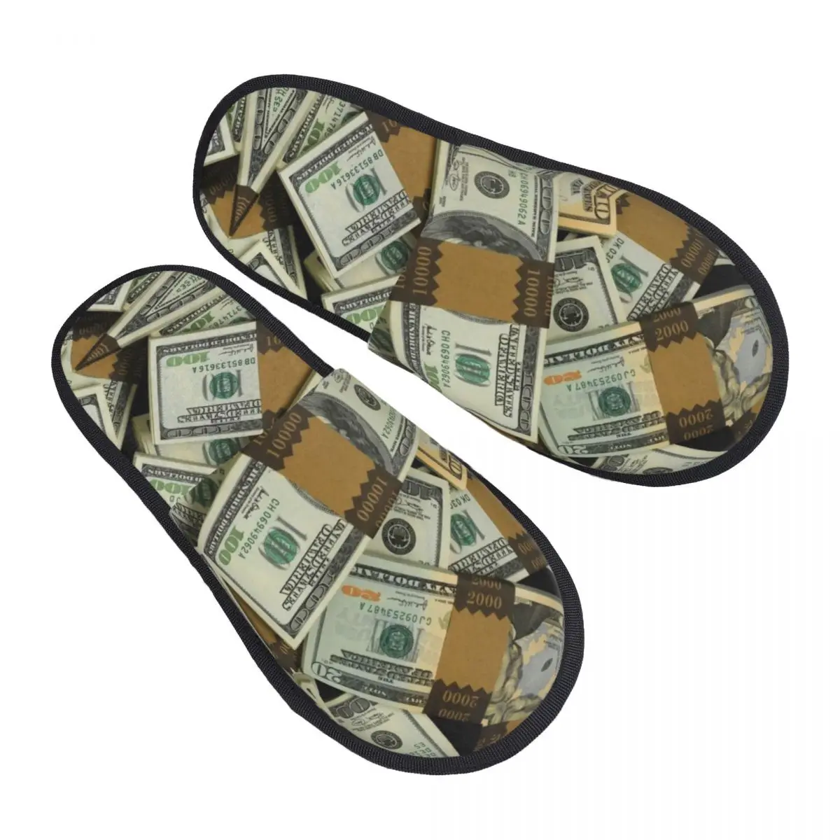 

Money Rich Dollar Men Women Furry slippers fashion special Home slippers