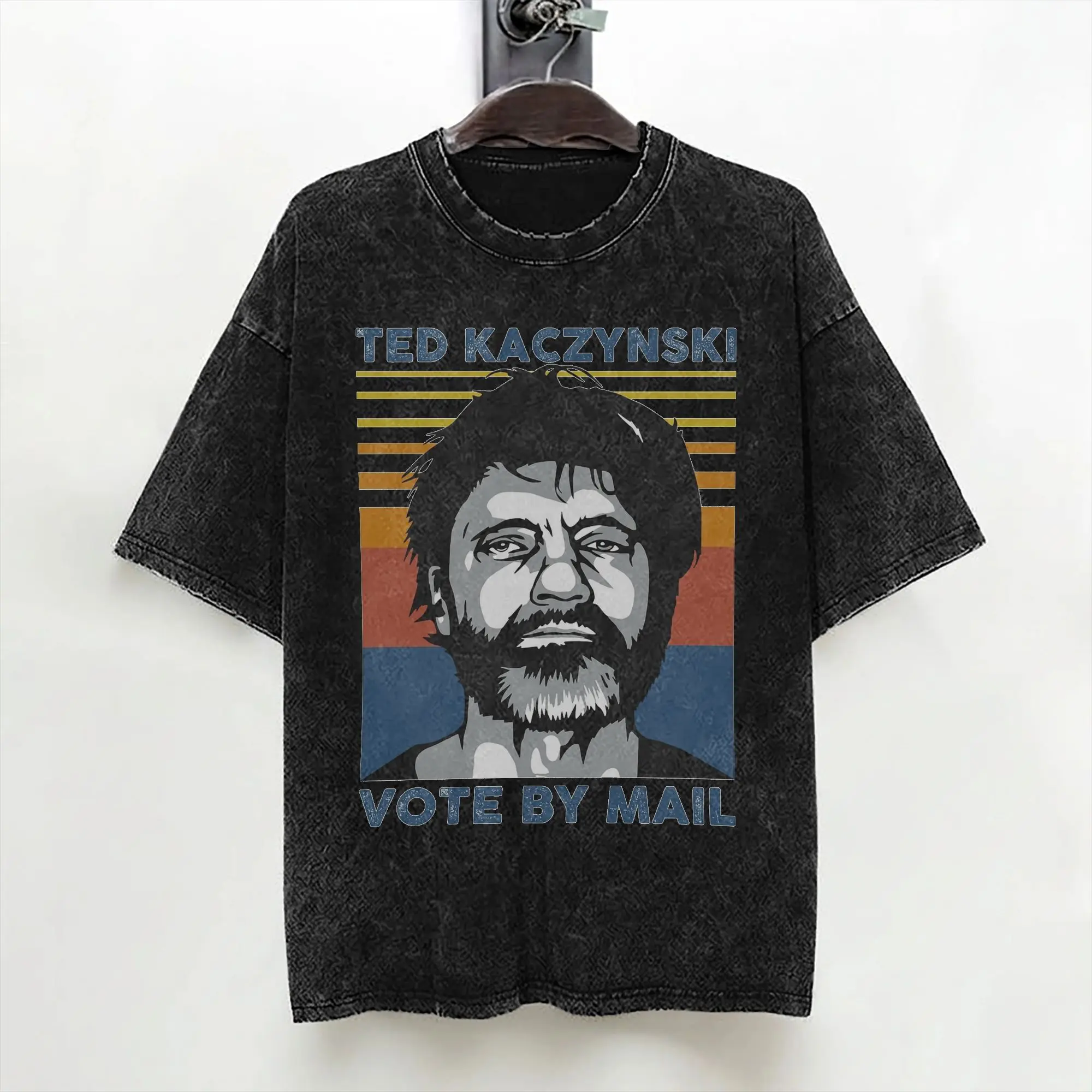 Ted Kaczynski T Shirt Washed Cotton Harajuku T-Shirt Voye By Kacy Novelty for Men Women Streetwear Graphic Tees