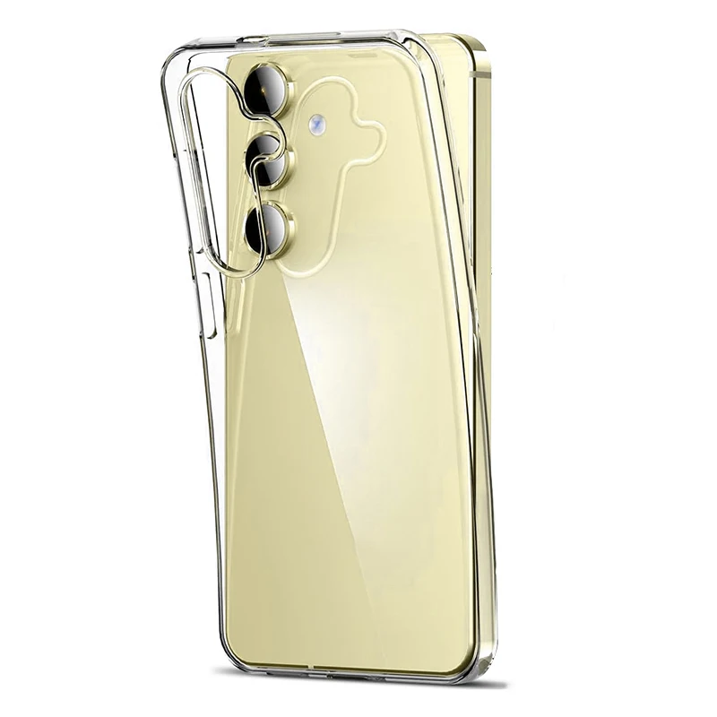 

Ultra Thin Silicone Soft Case For Samsung Galaxy S24 FE Transparent Back Cover For S24FE S24 Plus Ultra Clear Shell Shockproof