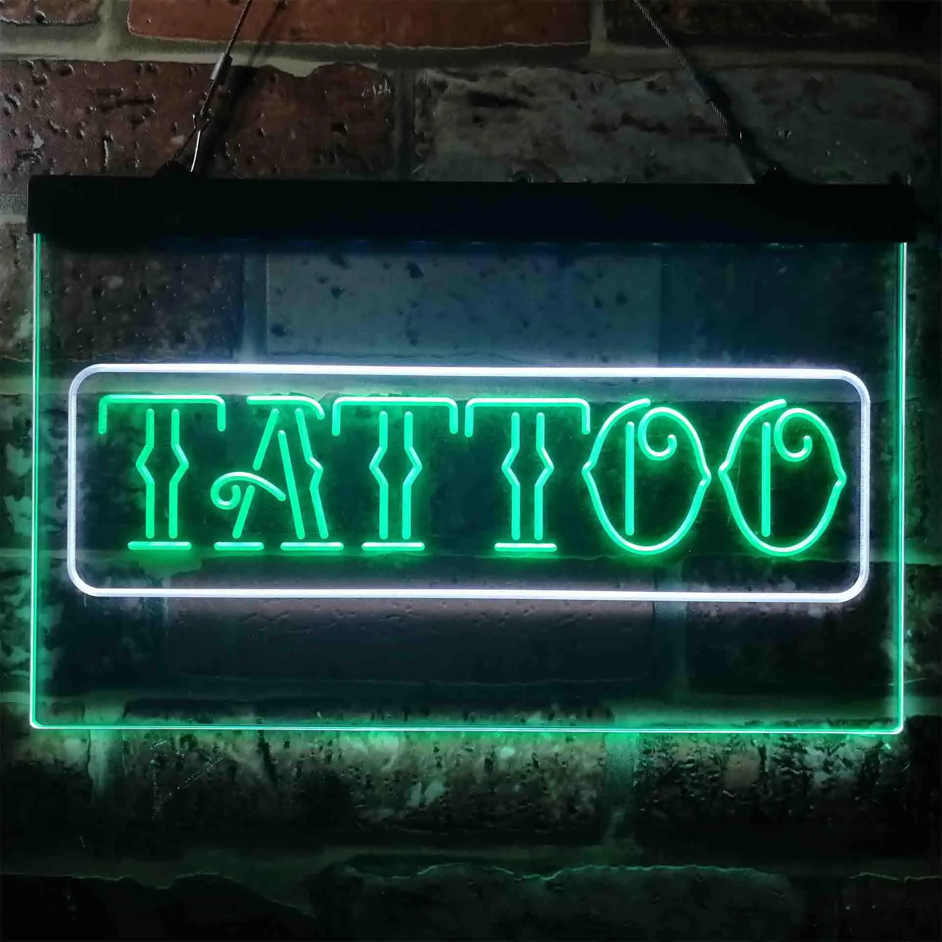 Tattoo Art Wording Dual Color Led Neon Sign st6-i3937