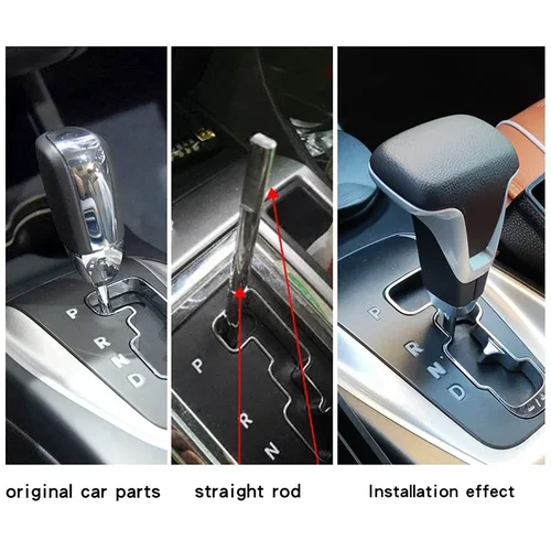 Imagen 1 del producto Perilla de palanca de cambios de cuero automática para coche Dodge Journey Caliber Avenger Fiat Fierce 2008, manija de cabeza de cambio de marchas, caja de cambios de balonmano