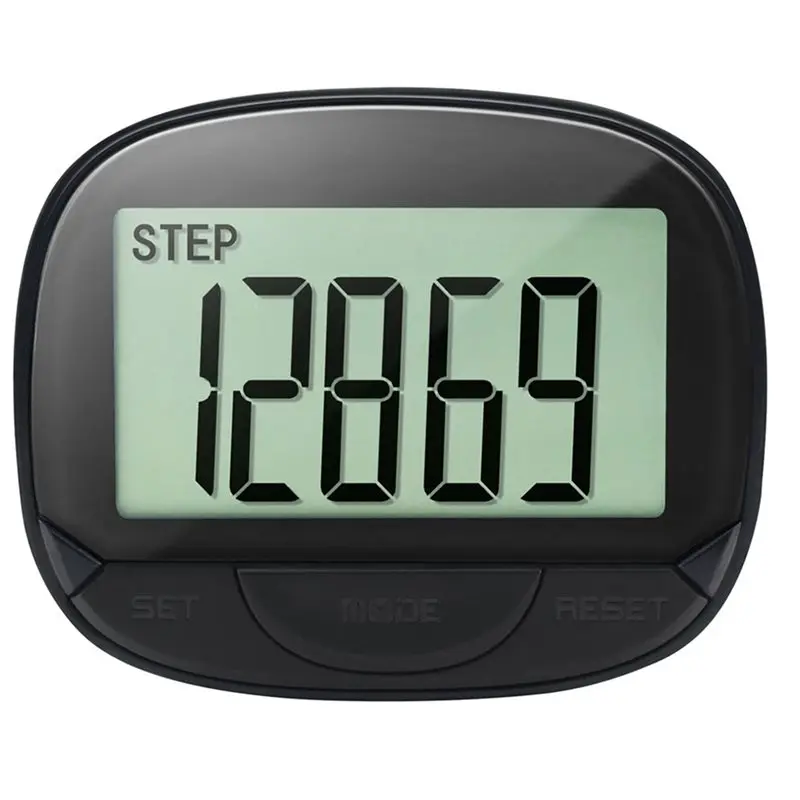 

CABE-Clip-On Electronic Running Distance Monitor LCD Display Step Pedometer Walking Distance For Men Women Outdoor
