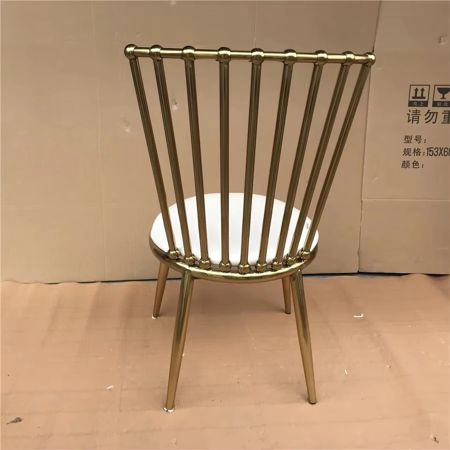 Golden Wedding Bride and Groom Event Rental Party Chairs