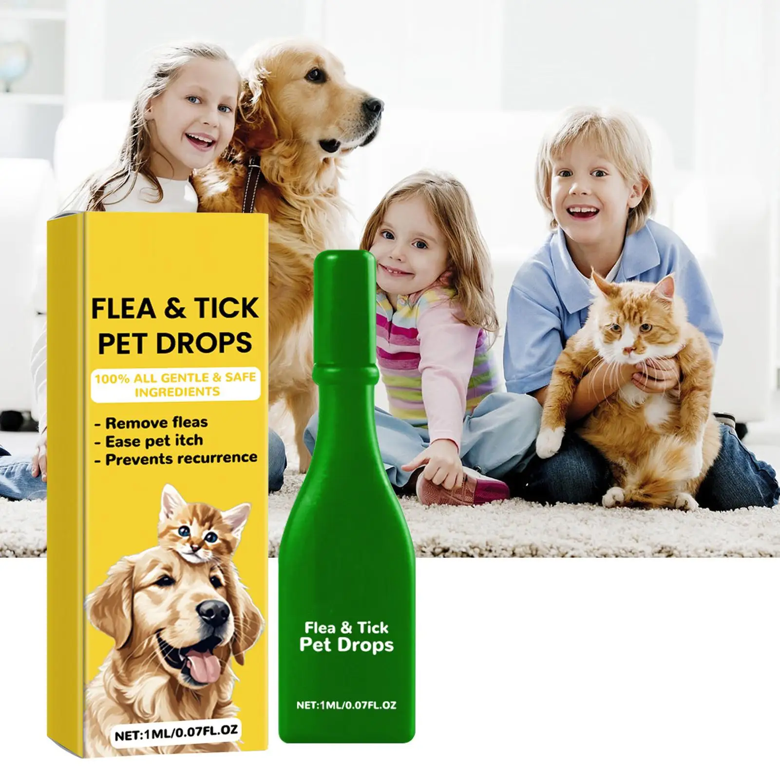 Cat Dog Anti Flea Drop Flea Lice Remove Relieve Skin Itching External Insect Repellent Pet Skin Supplies Pet Tick TreatmentDrop