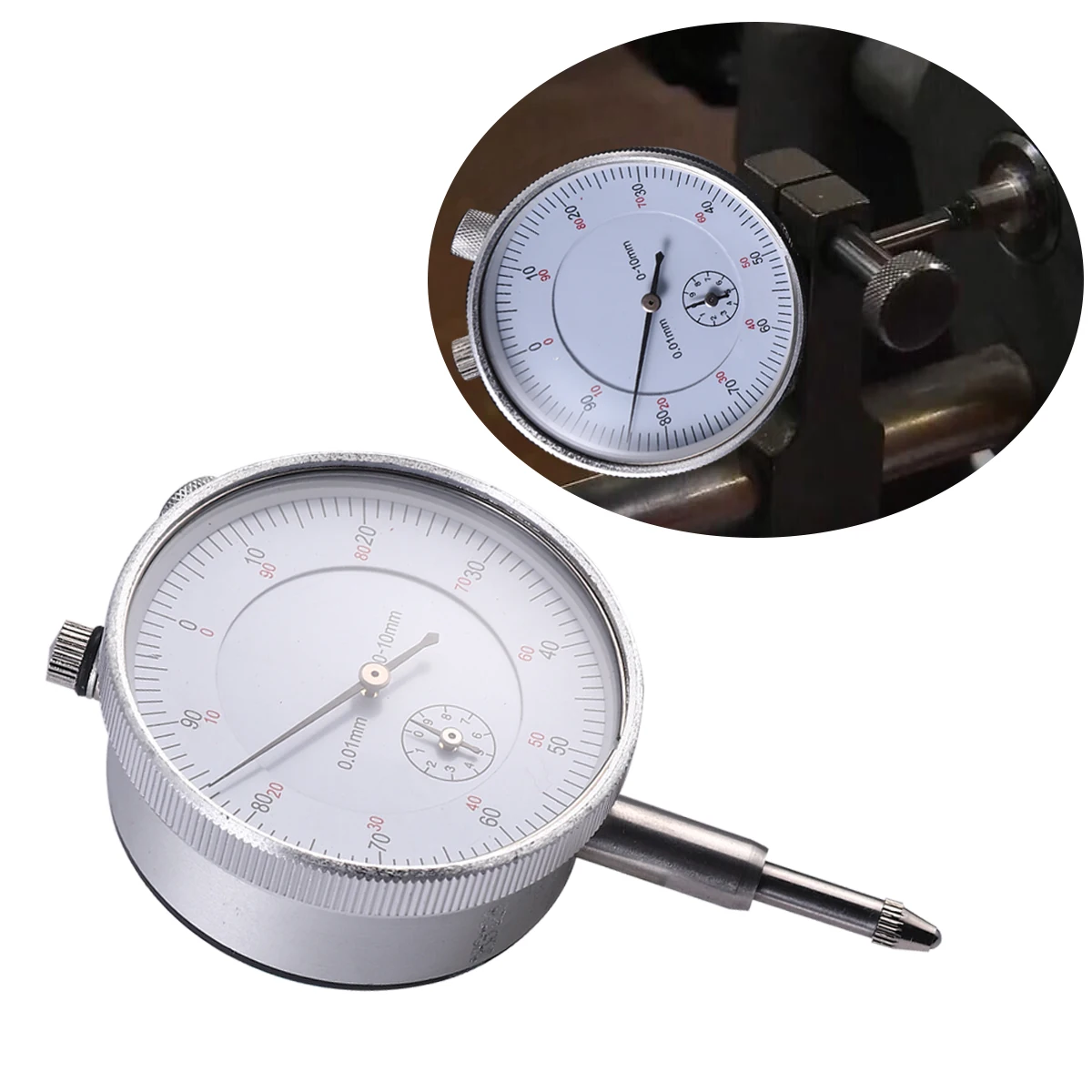 

Dial Indicator 0-10mm High Precision Measurement Tool Stainless Steel Wear Resistant For Industrial Lab Use Dial Test Gauge