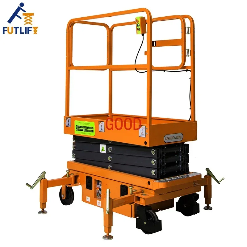 Outdoor Electric Scaffolding Lift Platform 3m 3.9m Mobile Mini Scissor Lift