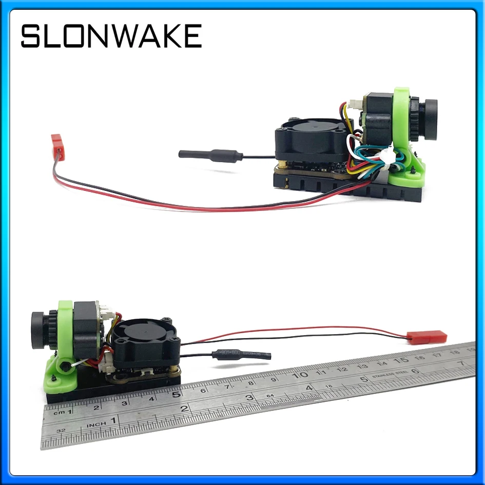 SLONWAKE-sistema FPV mejorado, transmisor FPV ajustable de 5,8 GHz, 48 canales, 1000mW, cámara CMOS 1000TVL para coches RC, Dron de carreras FPV