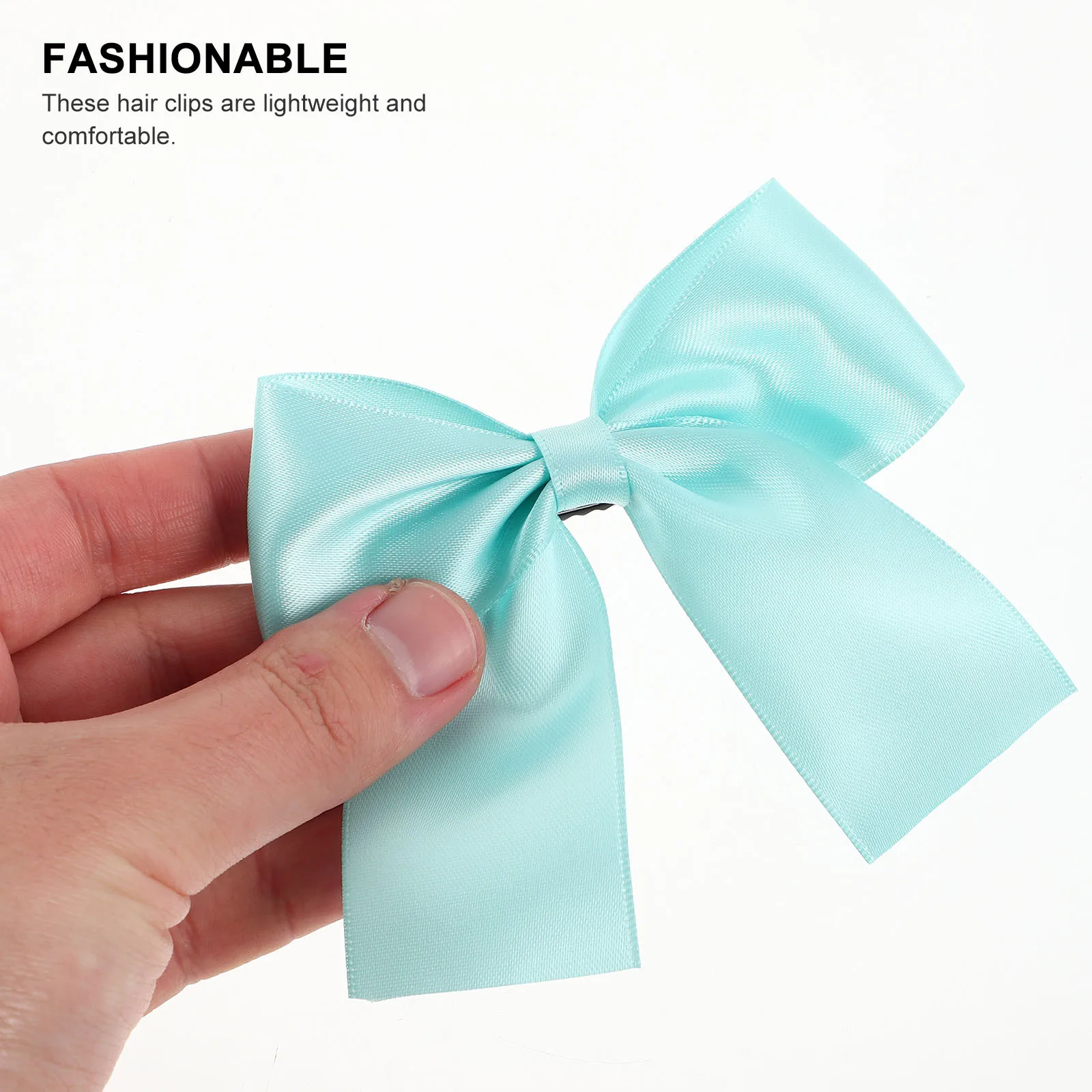 

2Pcs Satin Bow Hair Clips Elegant Bowknot Side Clip Wedding Hair Accessories Bridal Decorative Ribbon Barrettes for Women