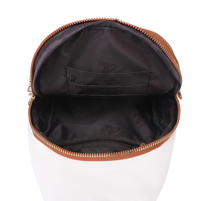 Bolso de pecho Vintage para mujer, bandolera de piel sintética con forma de plátano, a la moda, de viaje