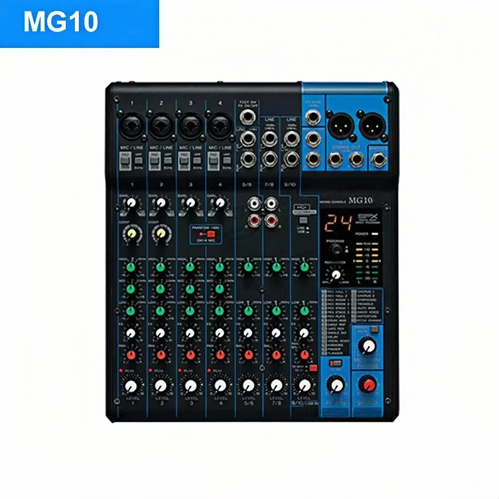 Paulkitson Mixer MG20 DJ Controller Audio Console Mixer Profesional Audio Mixer Sistem Suara 20 Kanal Digital Audio Console