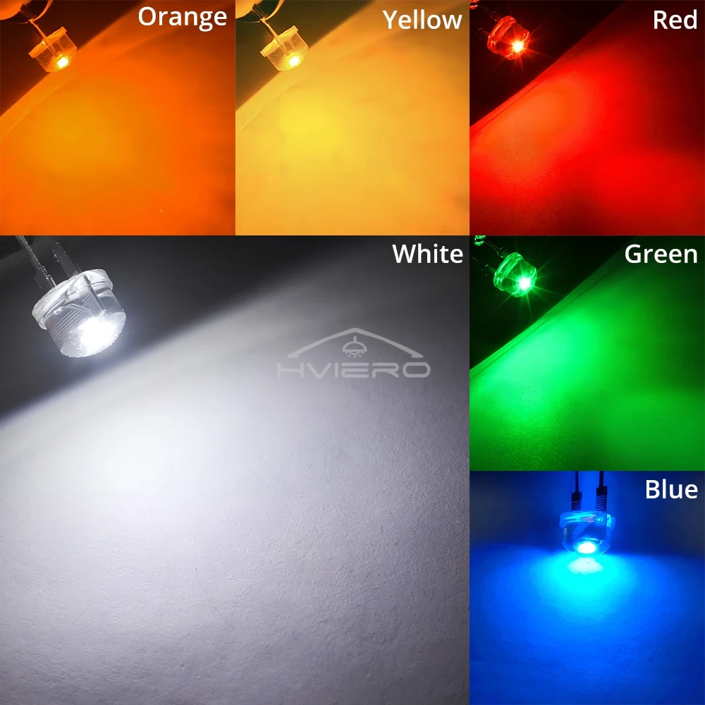 8 مللي متر السوبر مشرق ديود Led خرزة مصباح LED لمبة الطاقة أبيض أحمر أصفر أزرق أخضر ينبعث منها ضوء الديكور جو النيون #3