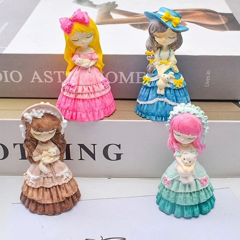 

Candle Moulds Resin Candle Making Tools Clay Mould Crafts Moulds Princess Shaped Silicone Material for Hand-Making top sale