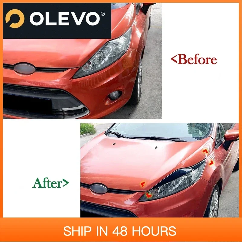 

Новые 1 пара автомобильных передних фар для Ford Fiesta MK6 MK7 2008-2012, веки, внешние автомобильные аксессуары, автозапчасти для вторичного рынка