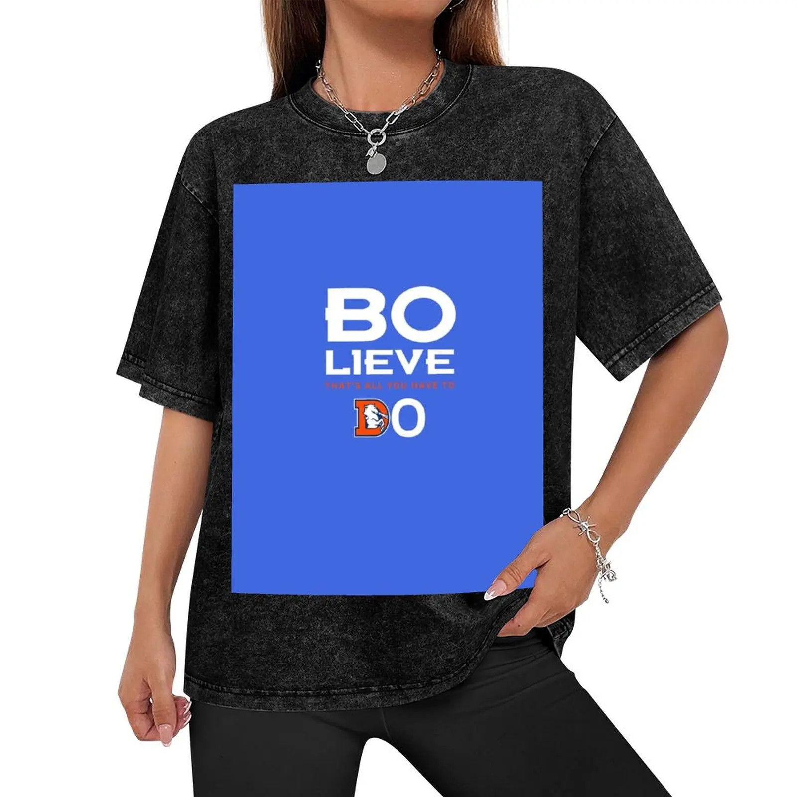 Bo Nix Denver Broncos Football Team BO-LIEVE T-Shirt graphic t shirts hippie clothes Anime t-shirt t shirt men