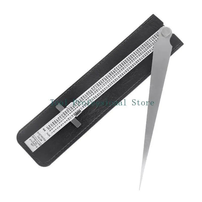 57QF 간단하고 합리적인 스테인레스 스틸 용접 테이퍼 게이지 필러 게이지 구멍 검사 테스트 눈금자