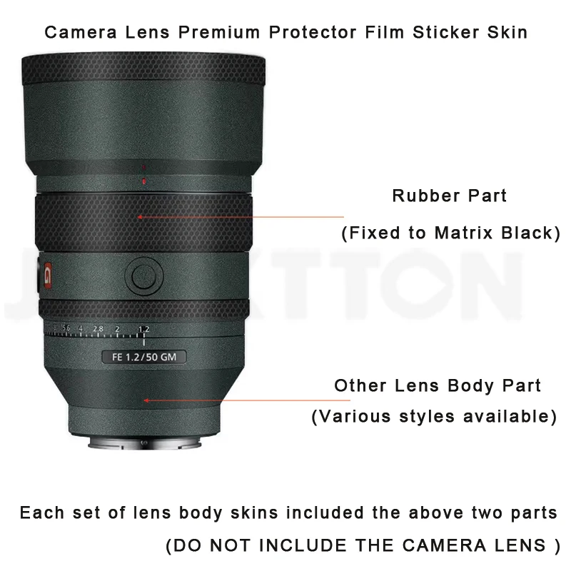 1.2 Sony 50mm Skin Lens Camera Anti-Scratch Sticker Coat Vinyl Wrap Protective Film Body Protector Skin for Sony FE 50 F1.2 GM