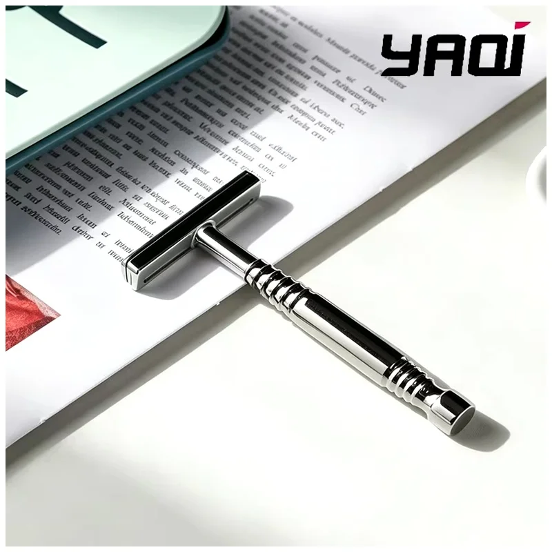YAQI AC Blade Single-edged Romulus Polished 316 stainless Steel Mens Shaving Safety Razor Wet Shave Tools Men Shaving Products