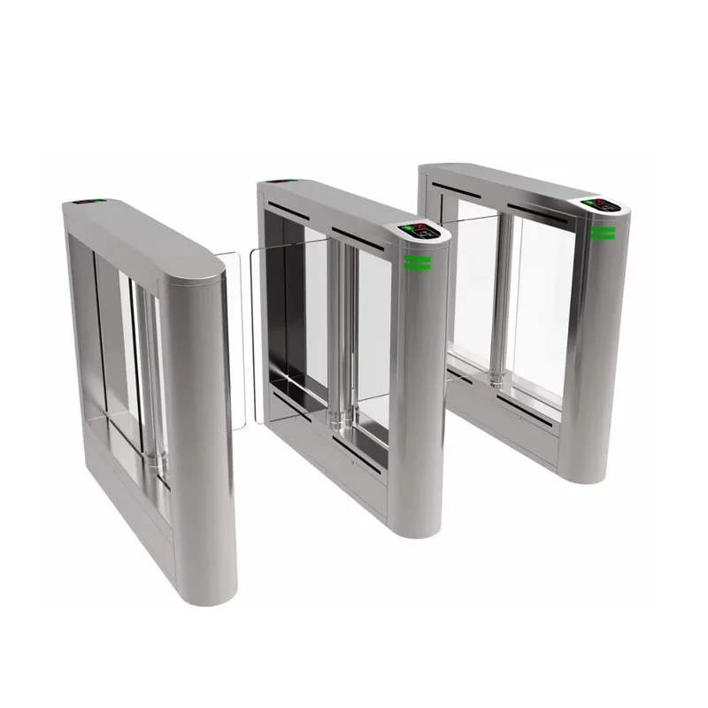 Face Recognition Turnstile Swing Barrier Gate With Smart QR Code Reader