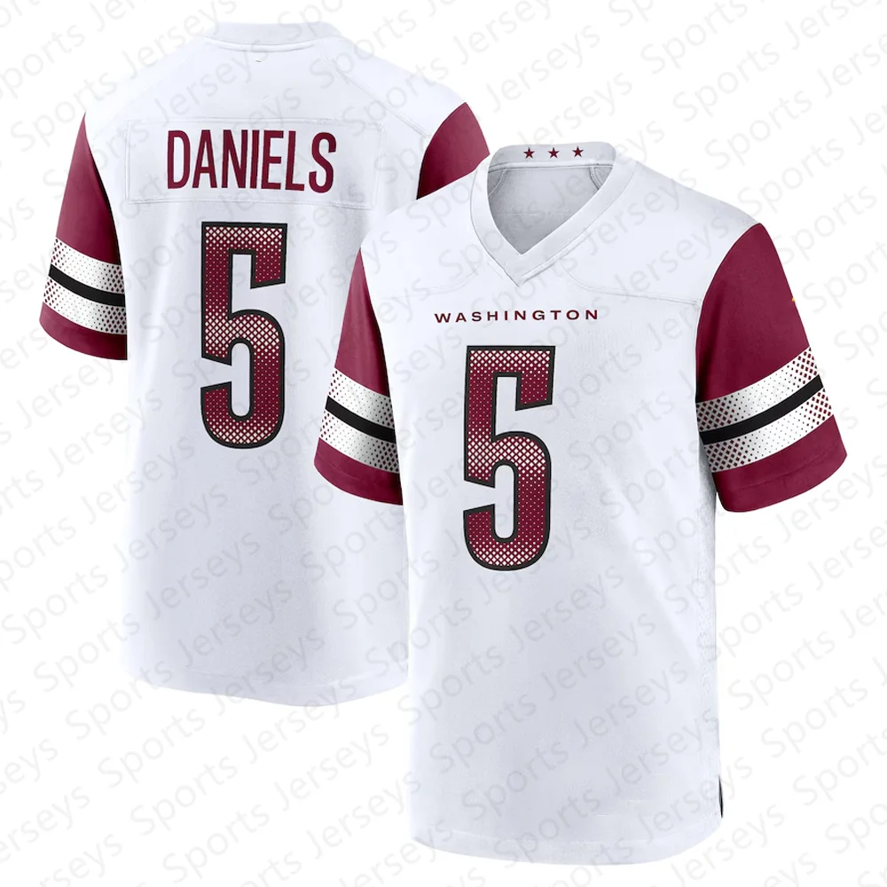 2024 Washington Jayden Daniels New American Football Men Jersey T shirt Football Sports Short Sleeve Jersey Tshirt