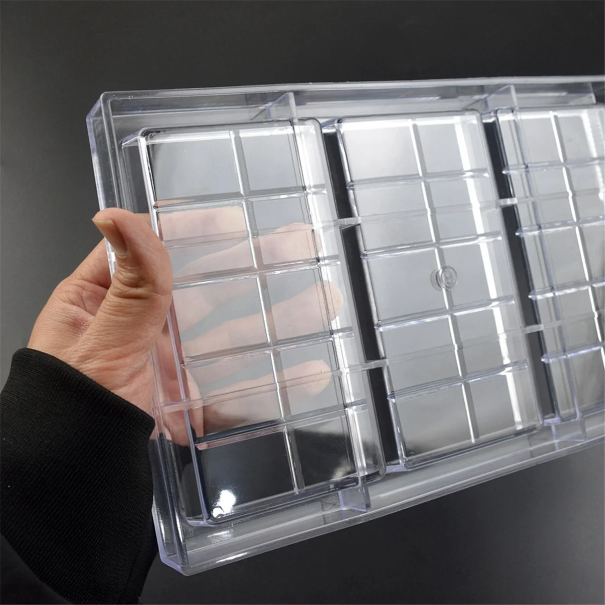 قالب شوكولاتة من البولي كربونات HHTL لصنع الحلوى والخبز والوجبات الخفيفة والحلوى، وأجهزة المخابز الاحترافية.