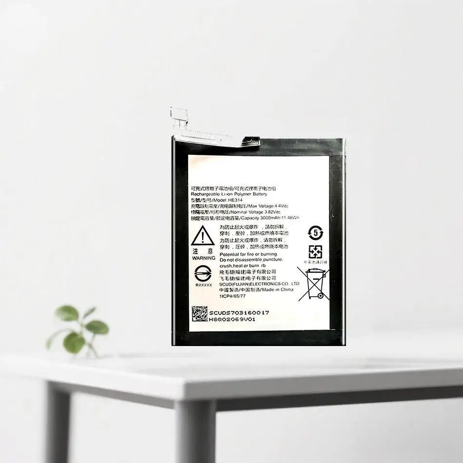 

Mobile Phone Battery 3000Mah For Sharp Aquos Z2 A1 FS8002 Lightweight HE314