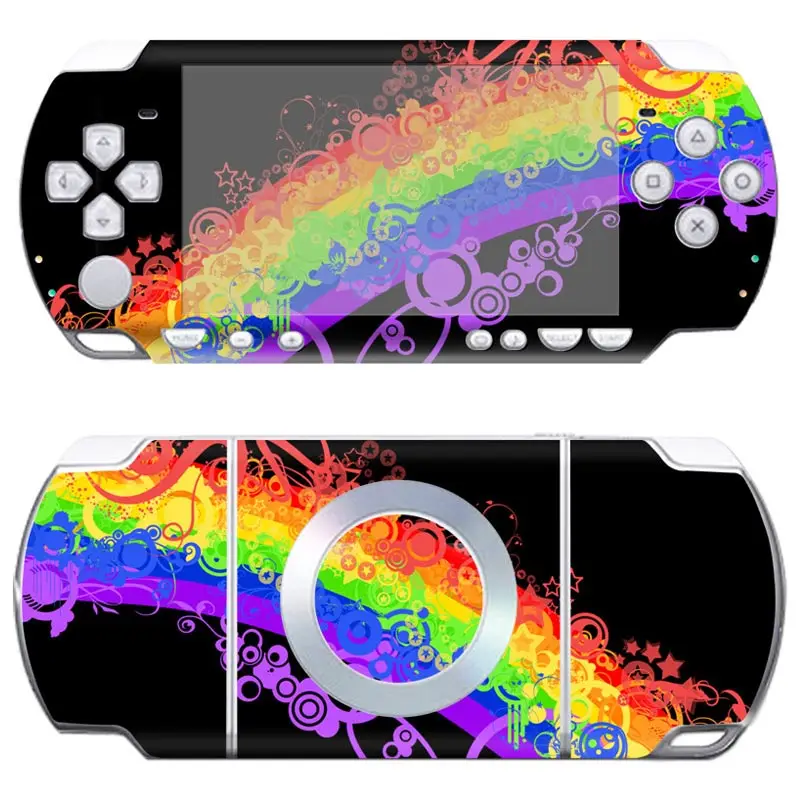 جلود واقية ل PSP 2000 وحدة تحكم تحكم الشارات غطاء الفينيل التفاف الجلد ملصقا