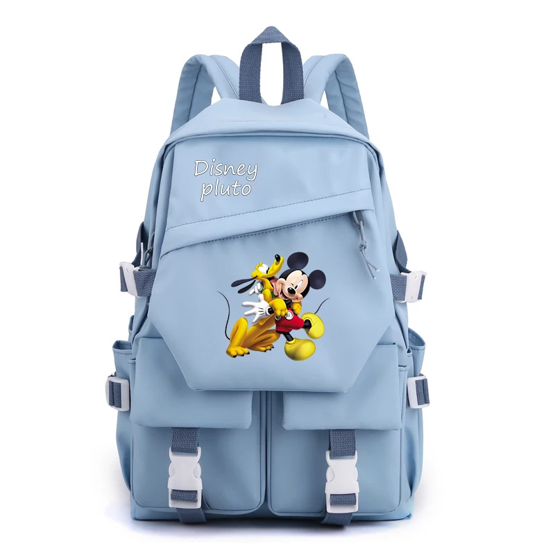 

Disney Pluto Mickey Backpacks Kids Boys Girls School Bags Cartoon Gift Student College Bookbag Women Travel Large Capacity