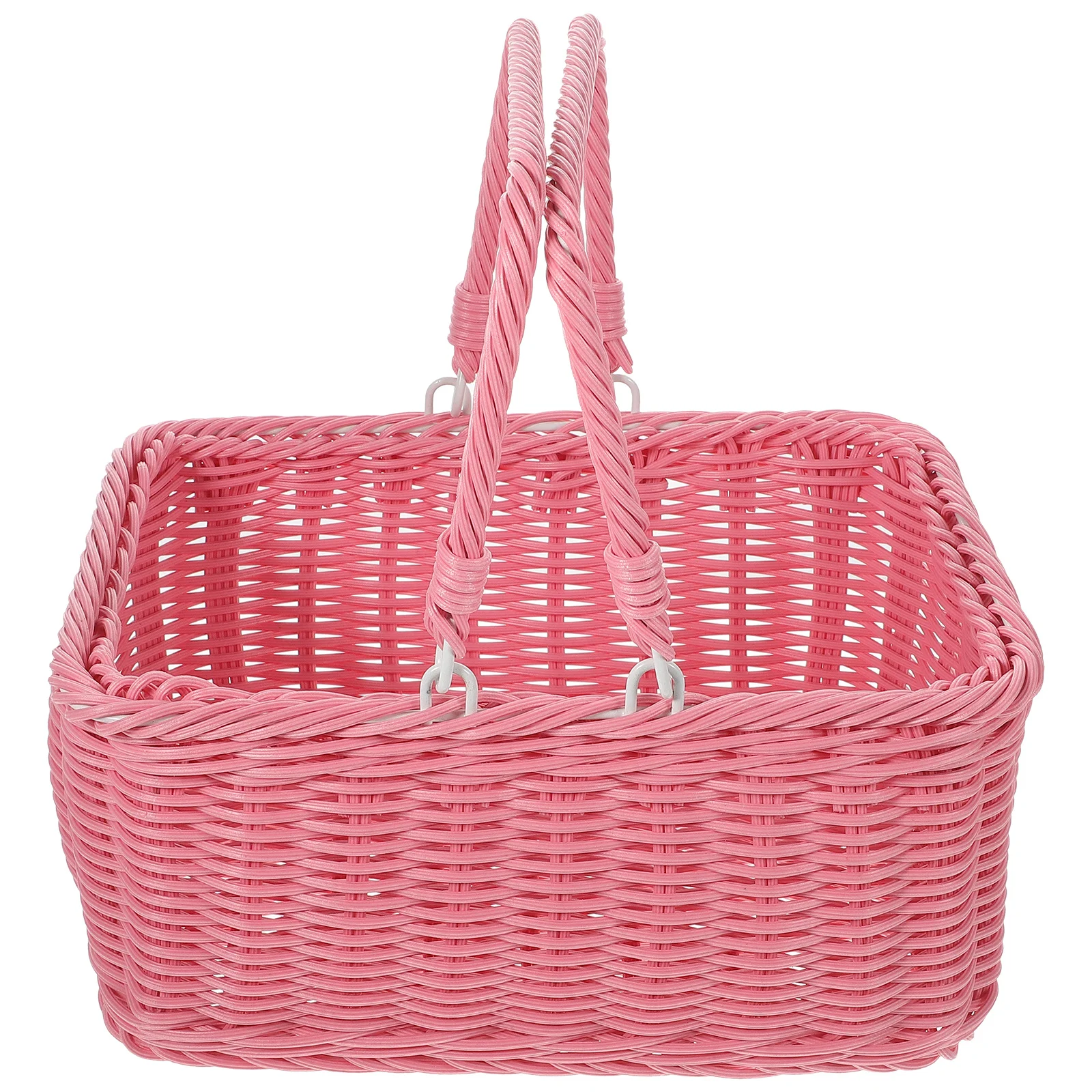 

Picnic Woven Flower Sundries Organizer Handheld Rustic Dessert Wedding Woven Storage Picnic Basket Dessert Basket