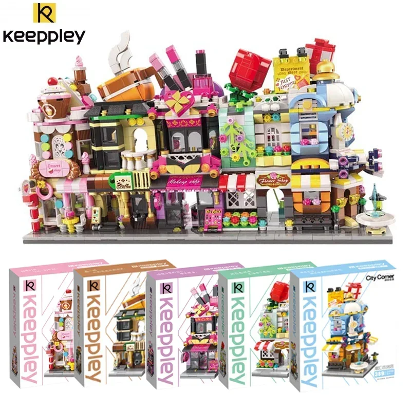 

Keeppley Colorful Streetscape Series first Season Building Blocks Decoration Puzzle Assembling Model Toys Children Birthday Gift