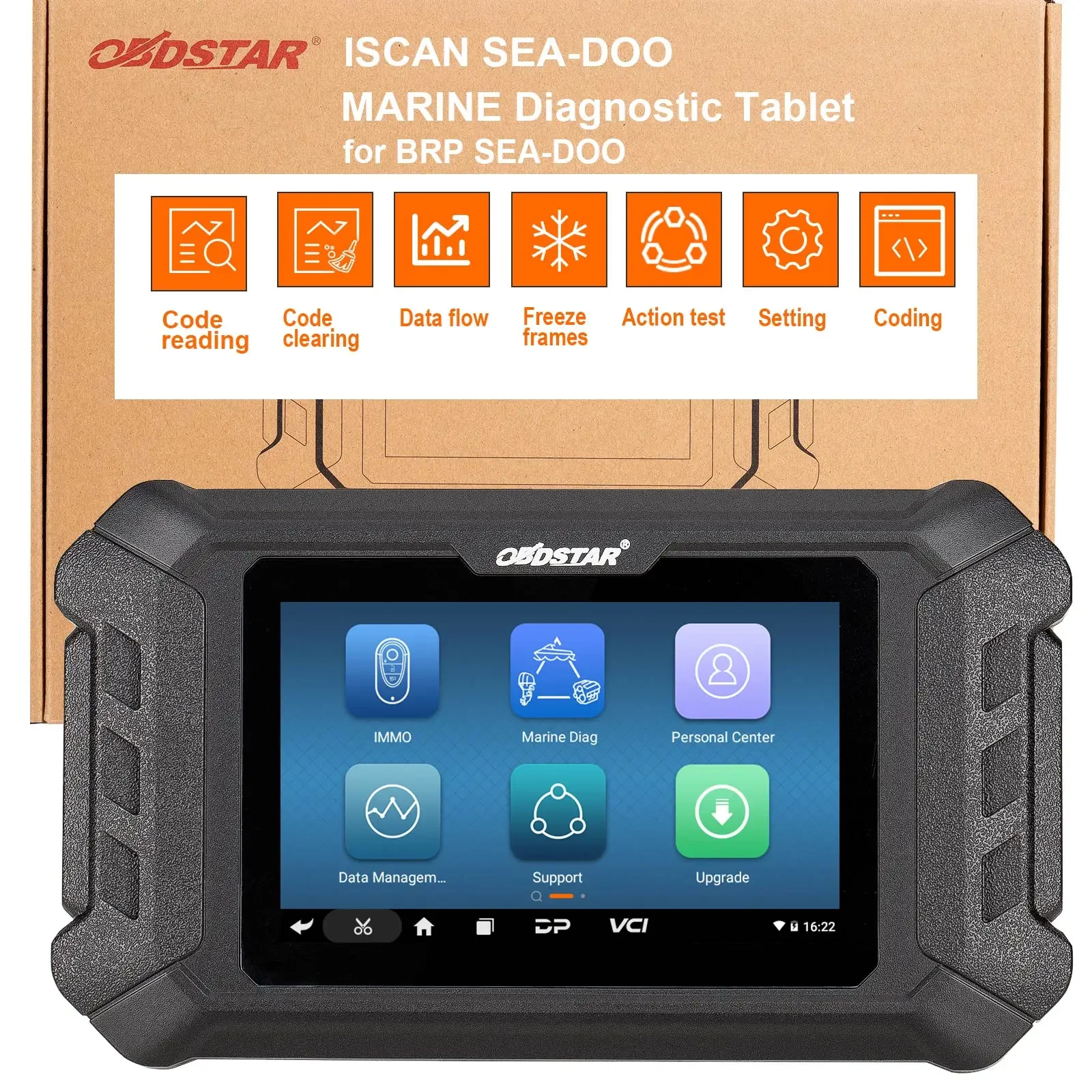 OBDSTAR ISCAN for SEA-DOO Marine Diagnostic Scanner Support for BRP Models up to 2018