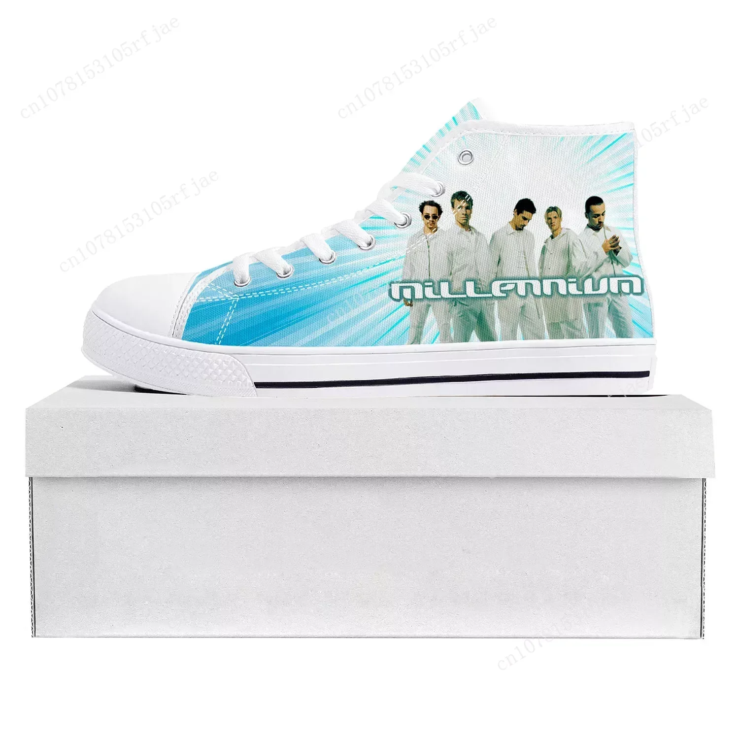 Backstreet Boys Pop Band Bsb Fashion High Top High Quality Sneakers Mens Womens Teenager Canvas Sneaker Couple Shoe Custom Shoe
