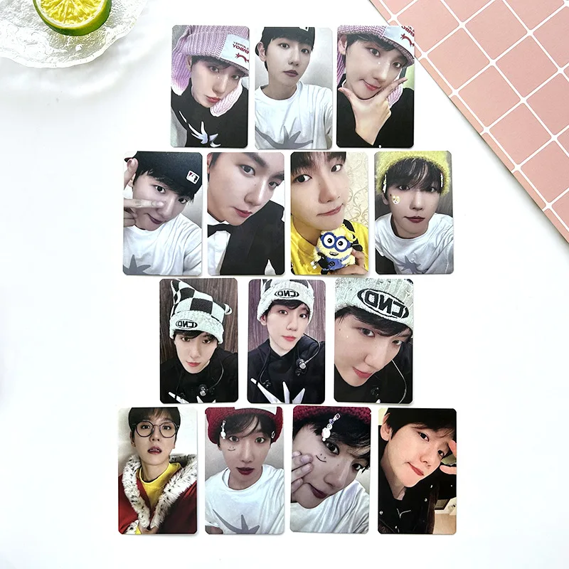 7Pcs/Set KPOP Birthday Photocards BAEK HYUN Card Double-Sided Selfie Postcard LOMO Cards Fans Collection Gifts