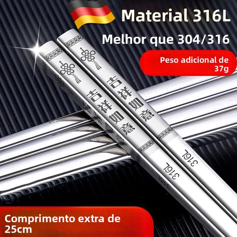 healthy-stainless-steel-316-chopsticks-anti-mold-anti-slip-high-end-home-use-double-pack-new-model-restaurant-quality