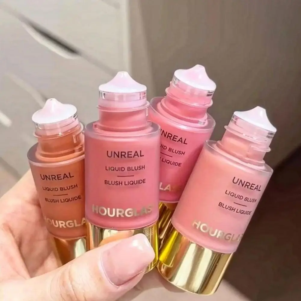 

High Quality HOUR/GLASS Small Eyedropper Liquid Blush Contouring Natural Water Glow Oxygen White Peach Cosmetics