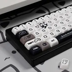 Cats and Puppies Keycaps MOA Profile Thermal Sublimation PBT Keycaps Personalized Cute Keycap For 64/104/108 Mechanical keyboard