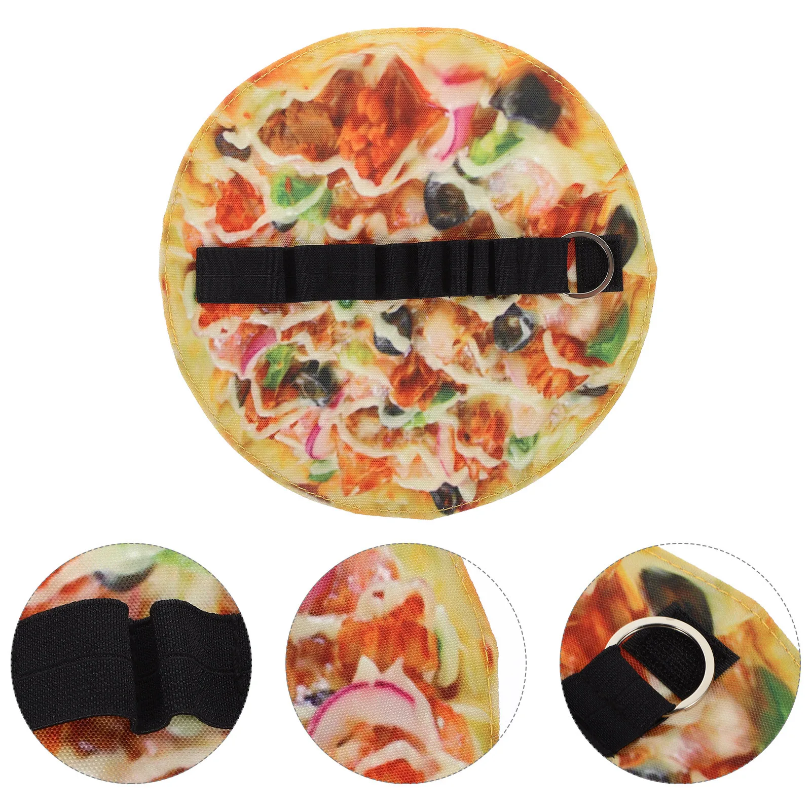 

Funny Pizza Pencil Pouch Roll Canvas Pen Bag Creative Stationery Organizer Rolling Case for Art Supplies Drawing Tools