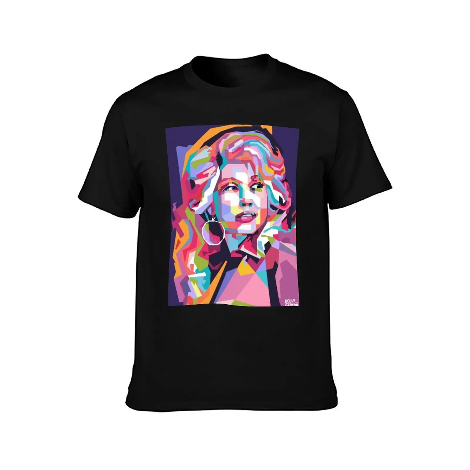 Abstract Dolly Parton in WPAP T-Shirt t shirt man plain T-Shirt