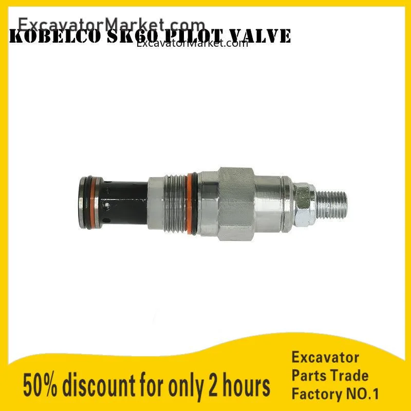 

For Kobelco SK60 excavator pilot valve low pressure valve gear pump relief valve control parts Excavator Accessories