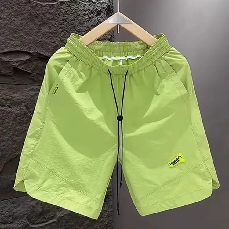 

Summer Men's Loose Fit Bla orts Thin Design Casual Outdoor Wear Five-Quarter Length Breathable Comfortable Straight Leg P...