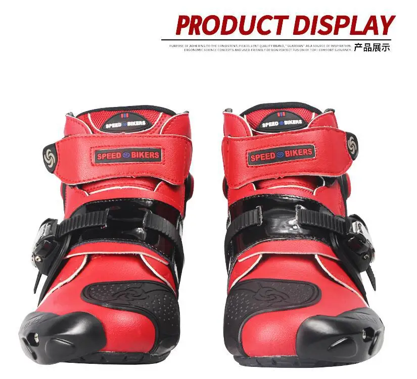 Wholesale Wear-Resistant Non-Slip Waterproof Riding Motorcycle Racing Shoes Rider Moto Boots Men