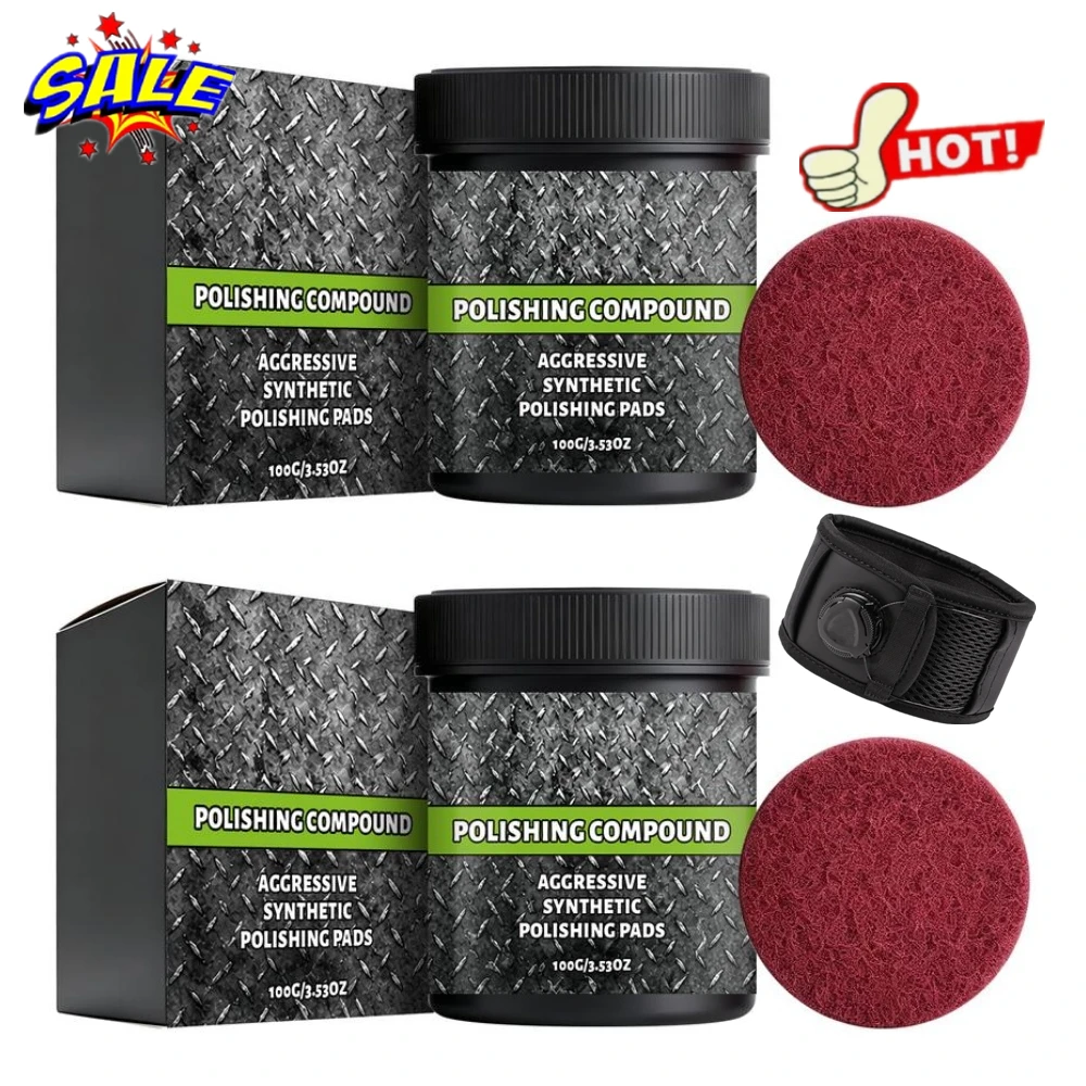 Polishing Compound Paste Metal Polish For Car Scratch Remover Stainless Steel Aluminum Chrome Surface Restore Shine Auto Care