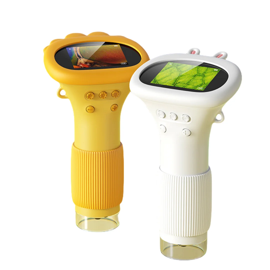 2-дюймовый карманный мини-микроскоп для детей с 8 цифровыми микроскопами и кнопкой регулировки, научный портативный микроскоп 2-дюймовый карманный мини-микроскоп для детей с 8 цифровыми микроскопами и кнопкой регулировки, научный портативный микроскоп