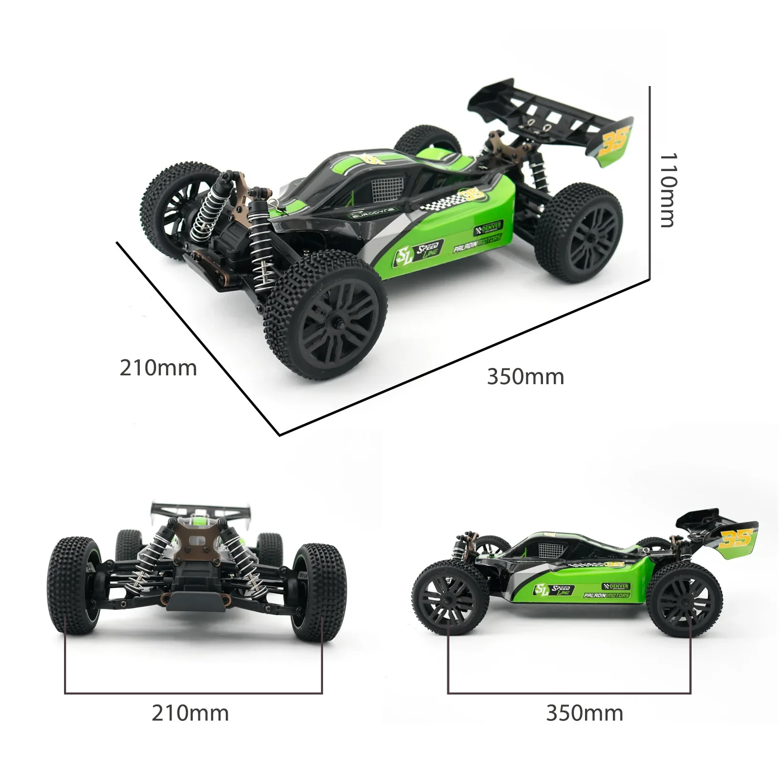 Wholesale JJRC Q126 1:10 Large 48Km/H High-Speed Off-Road Racing Remote Control Car For Birthday Gifts