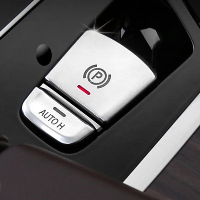 For BMW G30 Interior Trim Car Parking Brake Button Decorative Cover G30 Sticker view 5