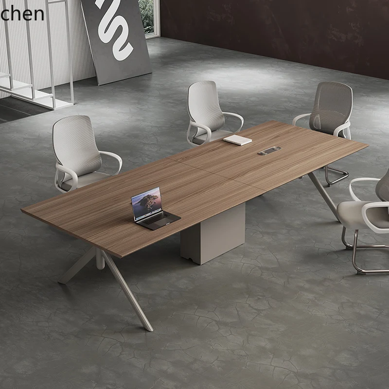 

HTT office rectangular business negotiation environmental protection large and small conference table and chair combination