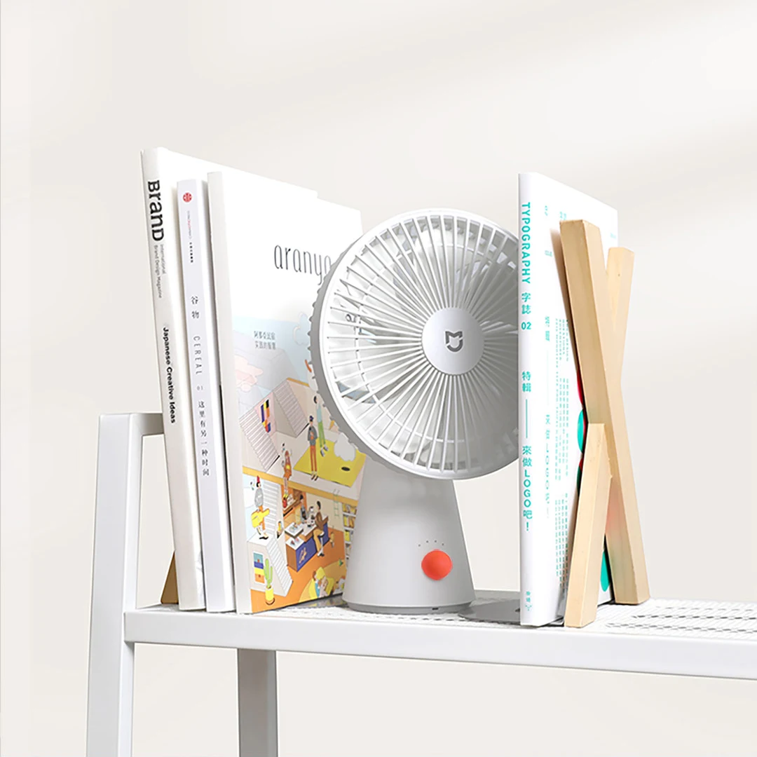 Xiaomi Mijia Desktop Fan Handheld 2in1 Portable 4000mAh Battery Type-C Rechargeable 7 Fan Leaf 4 Gear Wind Fan Home and Office